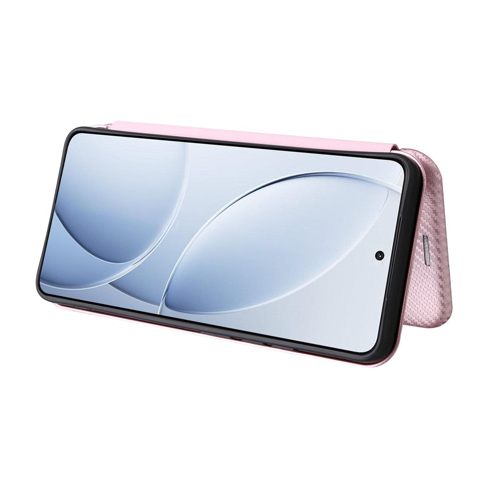 Phone Case for Xiaomi Poco F7 Pro 5G / F7 Ultra 5G / Redmi K80 5G / K80 Pro 5G Carbon Fiber Texture Drop-Proof PU Leather Cover