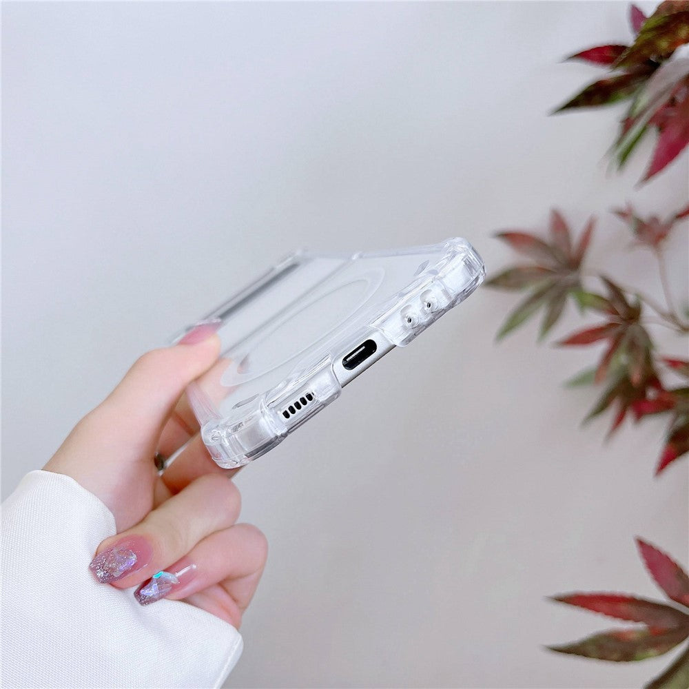 Galaxy Z Flip4 5G Schutzhülle – MagSafe-kompatibel, stoßfest & transparent