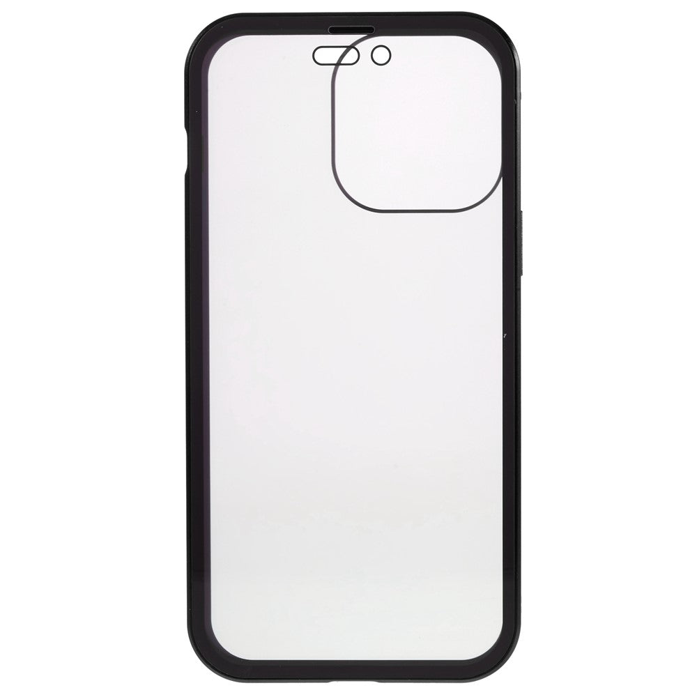 iPhone 14 Pro Max Anti-Spy-Hülle – mit Metallrahmen & gehärtetem Glas