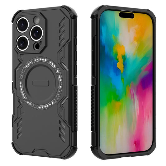 iPhone 16 Pro magnetische Hülle – Mit Schmetterlingsrüstung & Hohlwärmeableitung