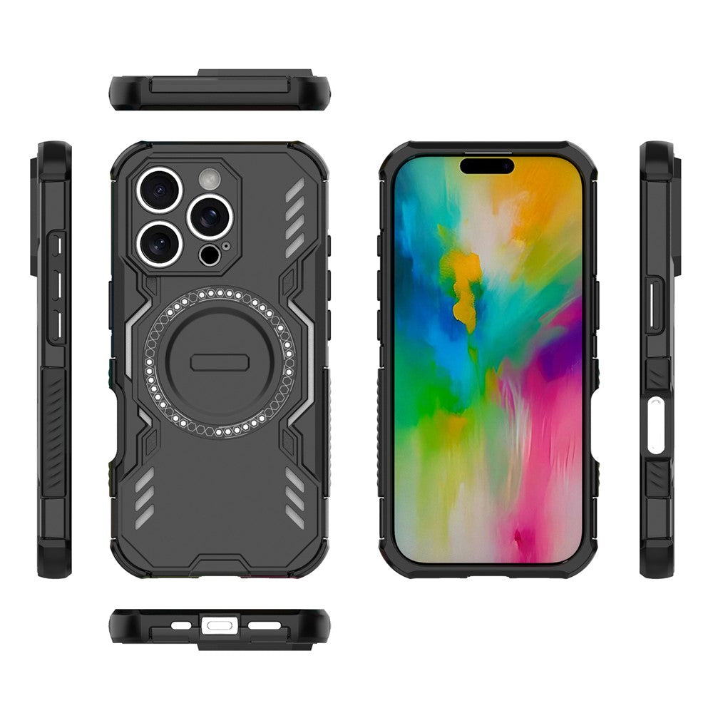 iPhone 16 Pro magnetische Hülle – Mit Schmetterlingsrüstung & Hohlwärmeableitung