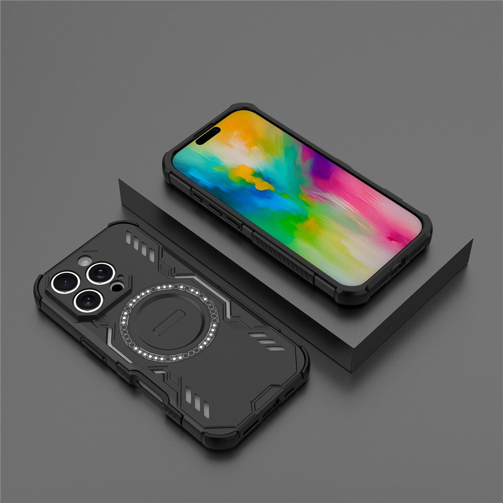 iPhone 16 Pro magnetische Hülle – Mit Schmetterlingsrüstung & Hohlwärmeableitung