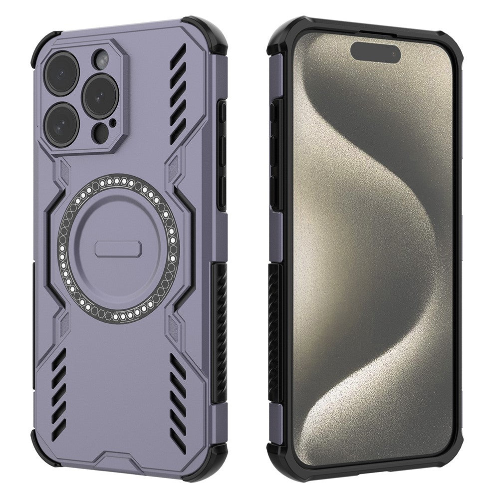 iPhone 15 Pro magnetische Hülle – Mit Schmetterlingsrüstung & Hohlwärmeableitung
