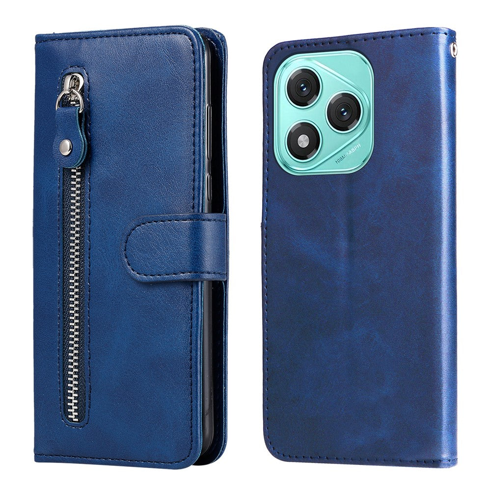 For Honor X70i / 400 Lite 5G PU Leather Cases with Zipper Pocket Wallet Phone Cover Stand