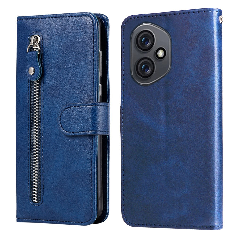 For Honor 400 5G (Global) PU Leather Cases with Zipper Pocket Wallet Phone Cover Stand