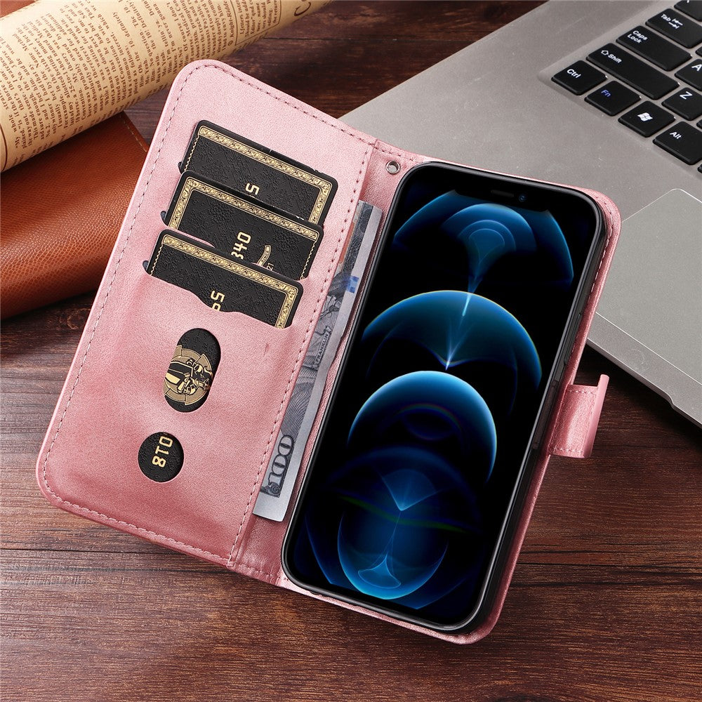 For Honor 400 5G (Global) PU Leather Cases with Zipper Pocket Wallet Phone Cover Stand