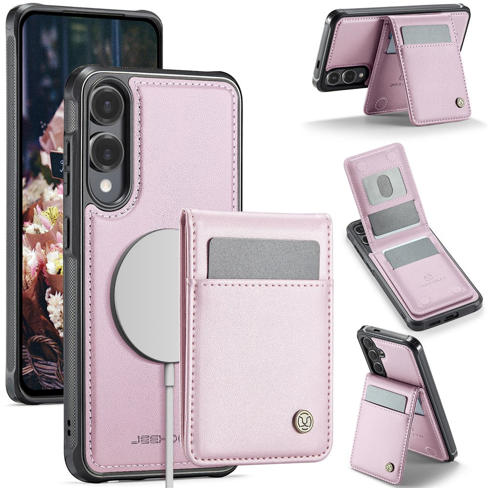 Galaxy S25 Edge Leder-Hülle mit Kartenfach & RFID-Schutz – MagSafe kompatibel