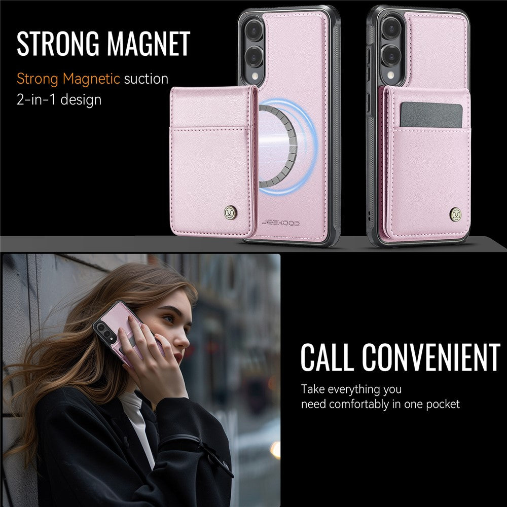 Galaxy S25 Edge Leder-Hülle mit Kartenfach & RFID-Schutz – MagSafe kompatibel