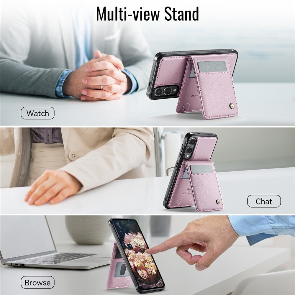 Galaxy S25 Edge Leder-Hülle mit Kartenfach & RFID-Schutz – MagSafe kompatibel