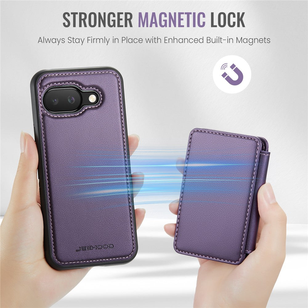 Pixel 9a Leder-Handyhülle – Mit abnehmbarer magnetische Kartentasche