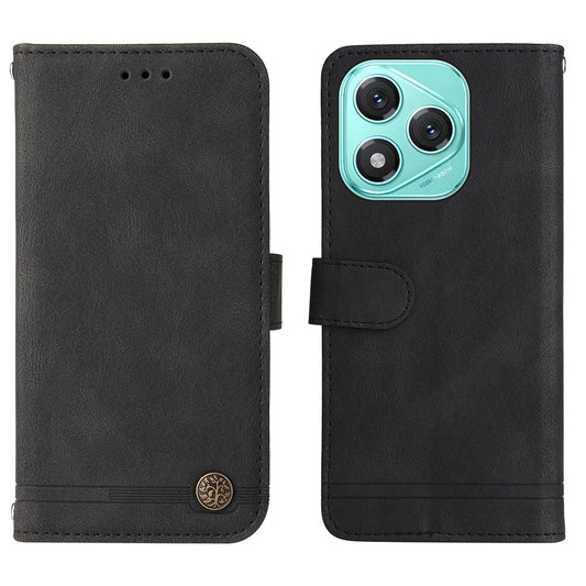 Honor X70i / Honor 400 Lite 5G Wallet-Handyhülle – 400 Lite 5G Leder--Hüllen hautfreundlich Standfunktion mit Riemen