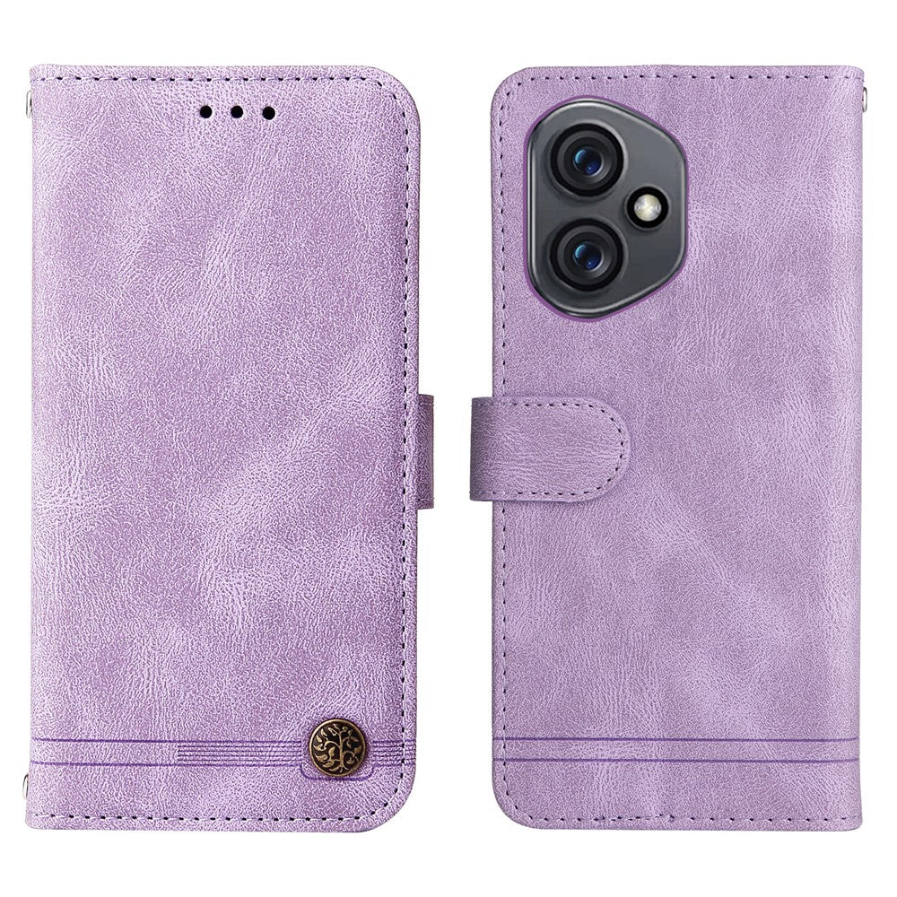For Honor 400 5G (Global) Leather Wallet Cases Skin Touch Phone Cover Stand with Strap