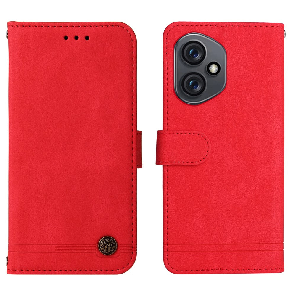 For Honor 400 5G (Global) Leather Wallet Cases Skin Touch Phone Cover Stand with Strap