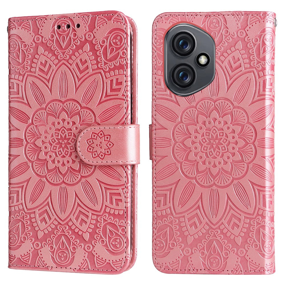 For Honor 400 5G (Global) Case Sunflower Imprint Leather Wallet Phone Cover