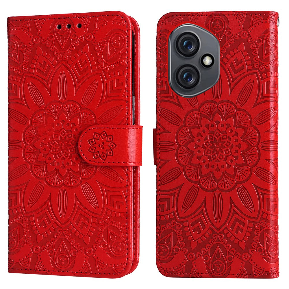 For Honor 400 5G (Global) Case Sunflower Imprint Leather Wallet Phone Cover