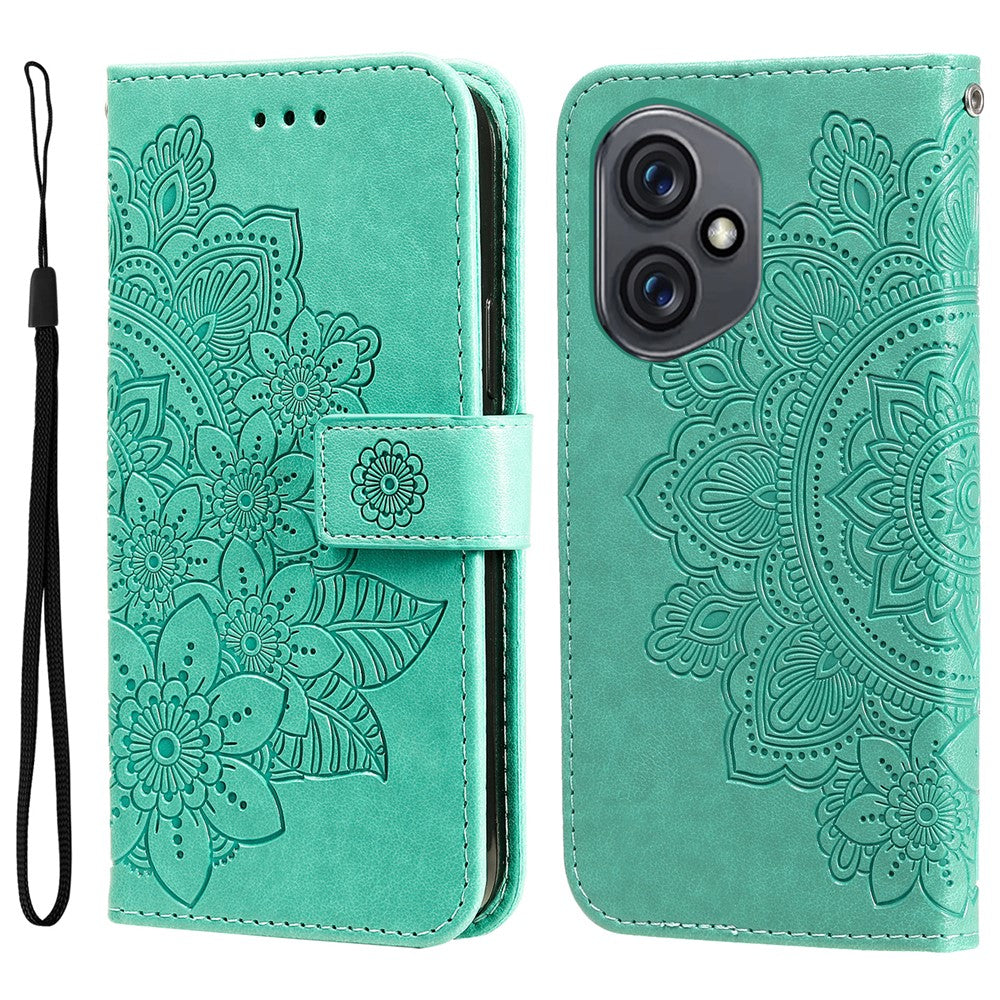 For Honor 400 5G (Global) Case Floral Pattern PU Leather Wallet Stand Phone Cover