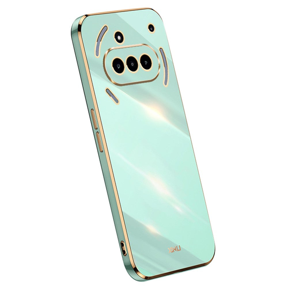 XINLI For Nothing Phone (3a) Case TPU Phone Cover with Electroplating Frame