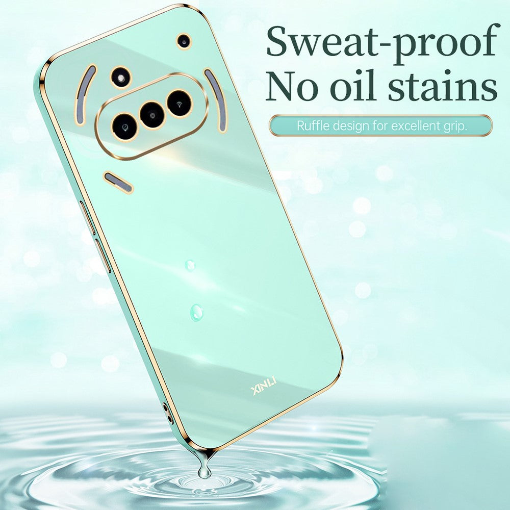 XINLI For Nothing Phone (3a) Case TPU Phone Cover with Electroplating Frame
