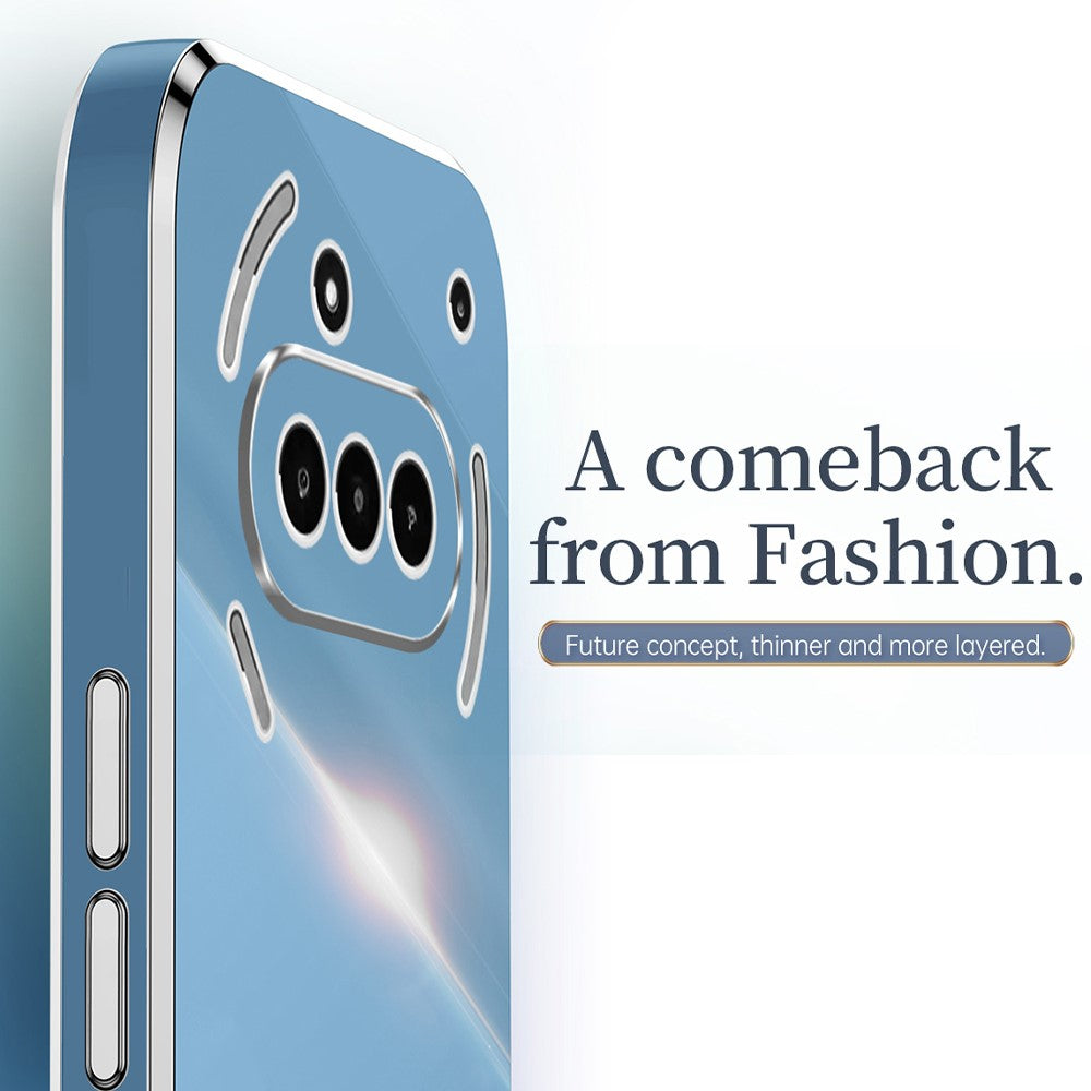 XINLI For Nothing Phone (3a) Case TPU Phone Cover with Electroplating Frame