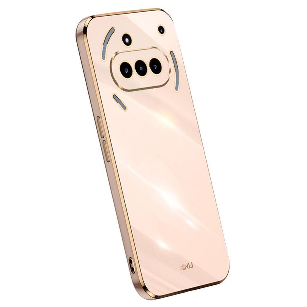 XINLI For Nothing Phone (3a) Case TPU Phone Cover with Electroplating Frame