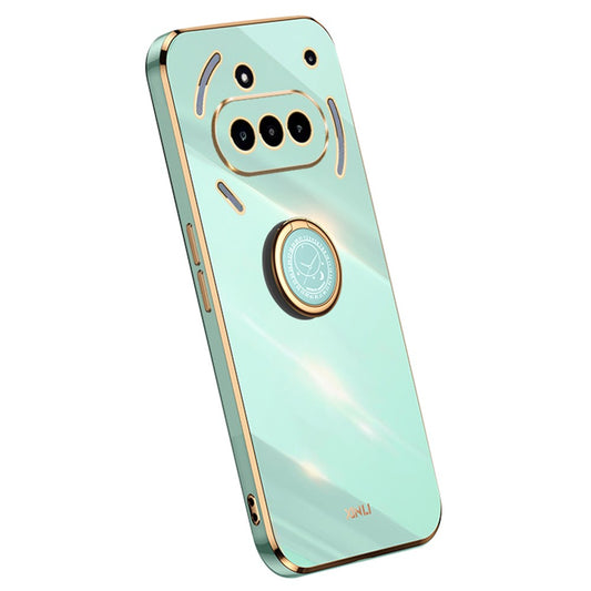 Nothing Phone (3a) Handyhülle – Galvanisierte TPU-Rückseite, kratzfest, mit Ringständer