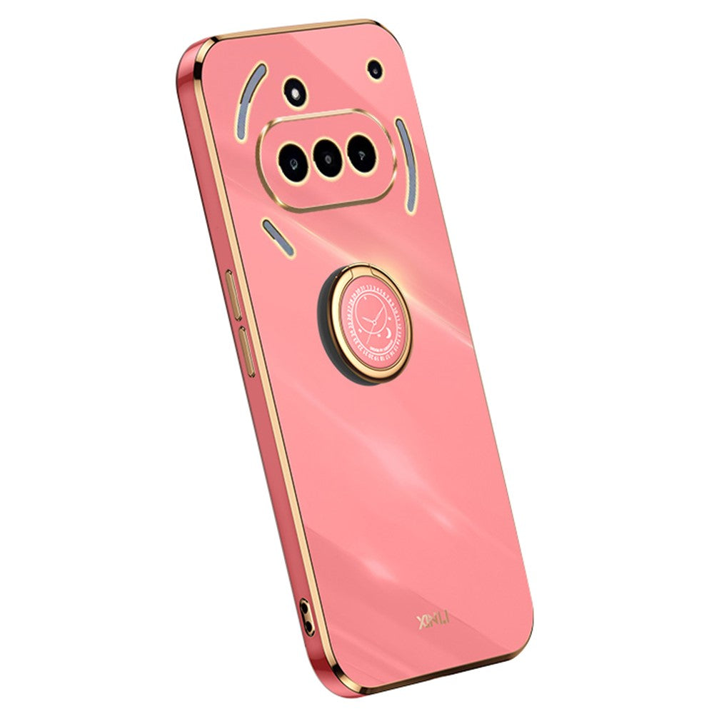 Nothing Phone (3a) Handyhülle – Galvanisierte TPU-Rückseite, kratzfest, mit Ringständer