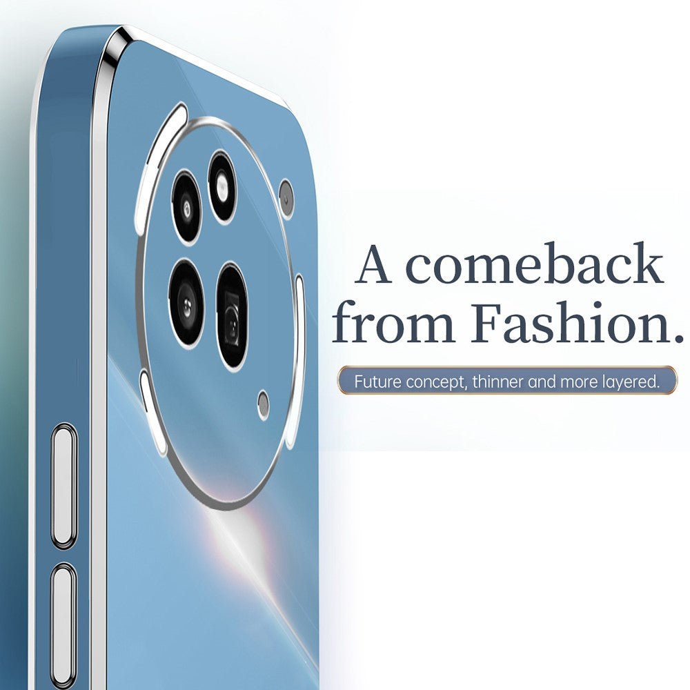 XINLI For Nothing Phone (3a) Pro Case TPU Phone Cover with Electroplating Frame