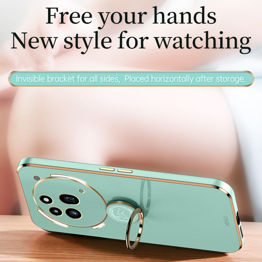 Nothing Phone (3a) Pro Handyhülle – Galvanisierte TPU-Rückseite, kratzfest, mit Ringständer