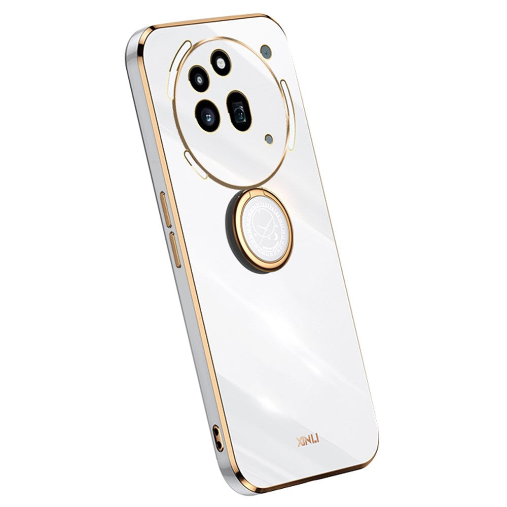 Nothing Phone (3a) Pro Handyhülle – Galvanisierte TPU-Rückseite, kratzfest, mit Ringständer
