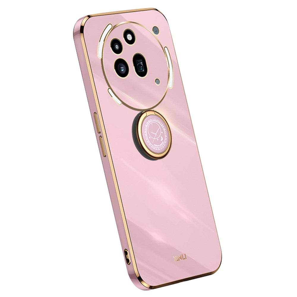 Nothing Phone (3a) Pro Handyhülle – Galvanisierte TPU-Rückseite, kratzfest, mit Ringständer