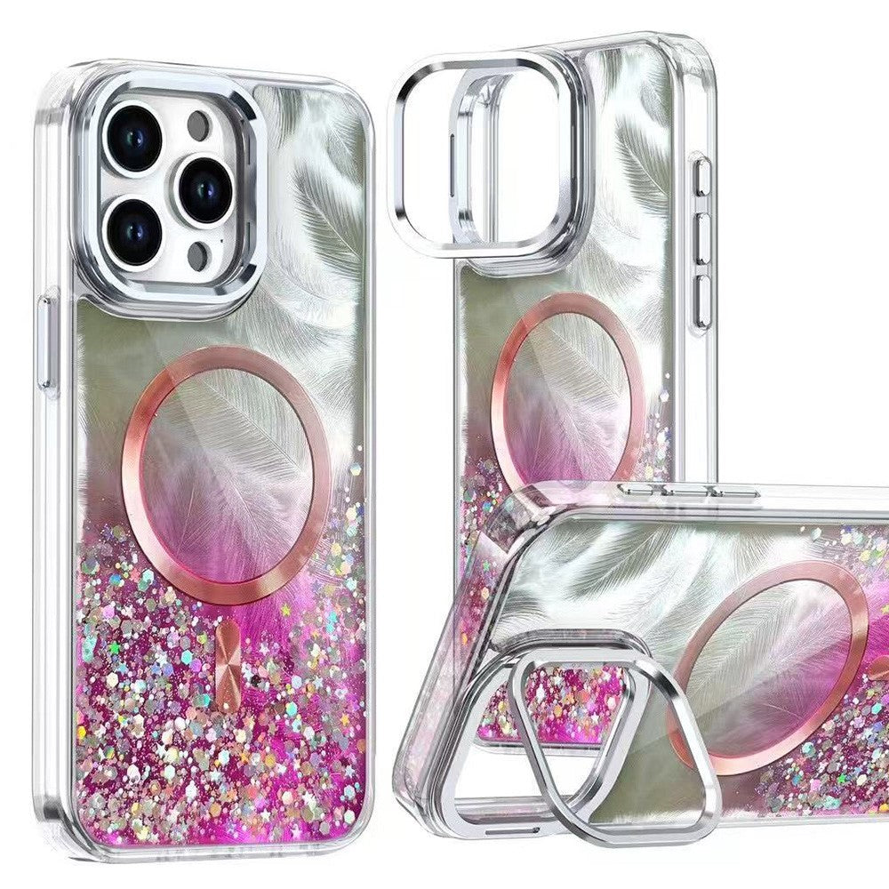 iPhone 15 Pro Magnet-Hülle mit Ständer & Kamera-Schutz