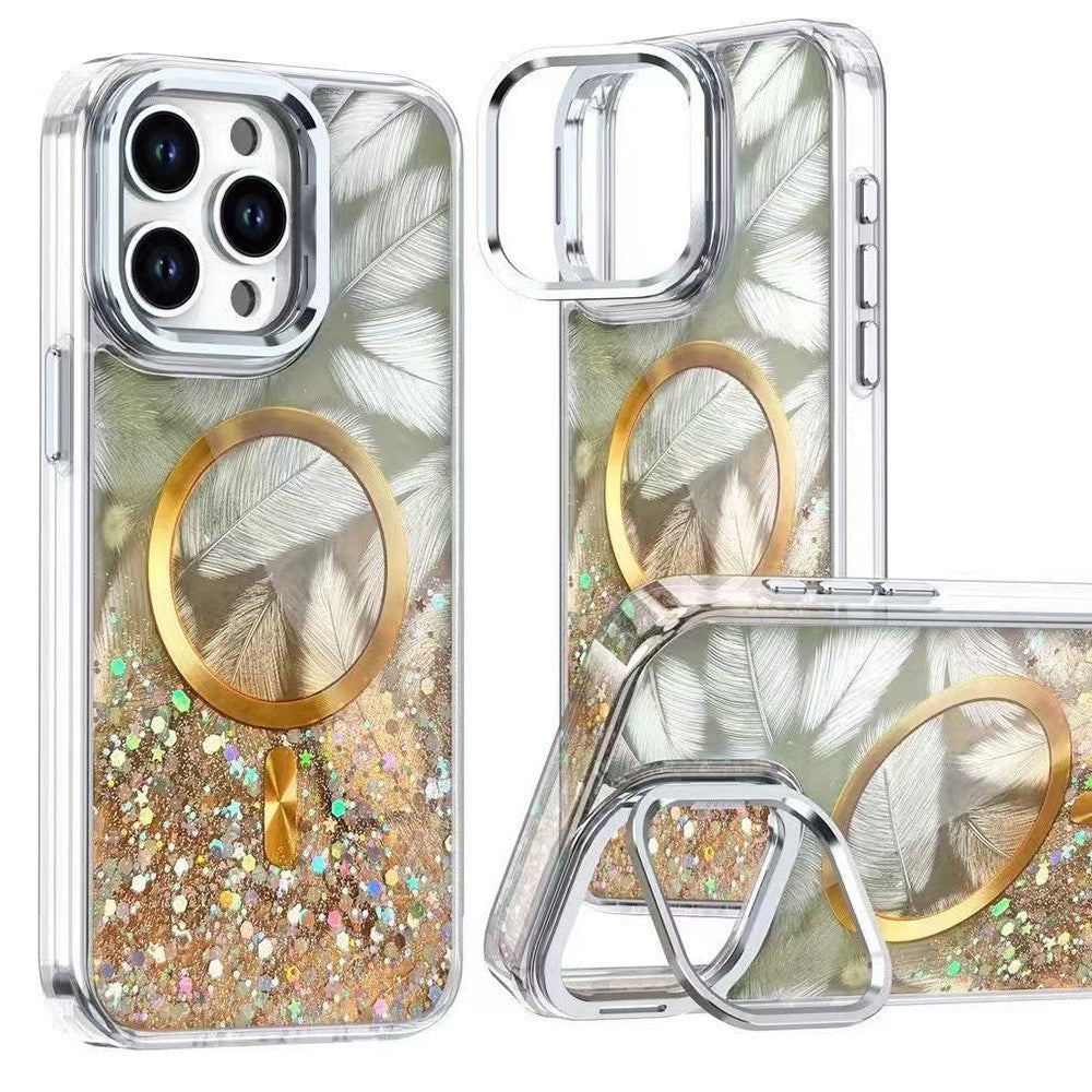 iPhone 15 Pro Magnet-Hülle mit Ständer & Kamera-Schutz