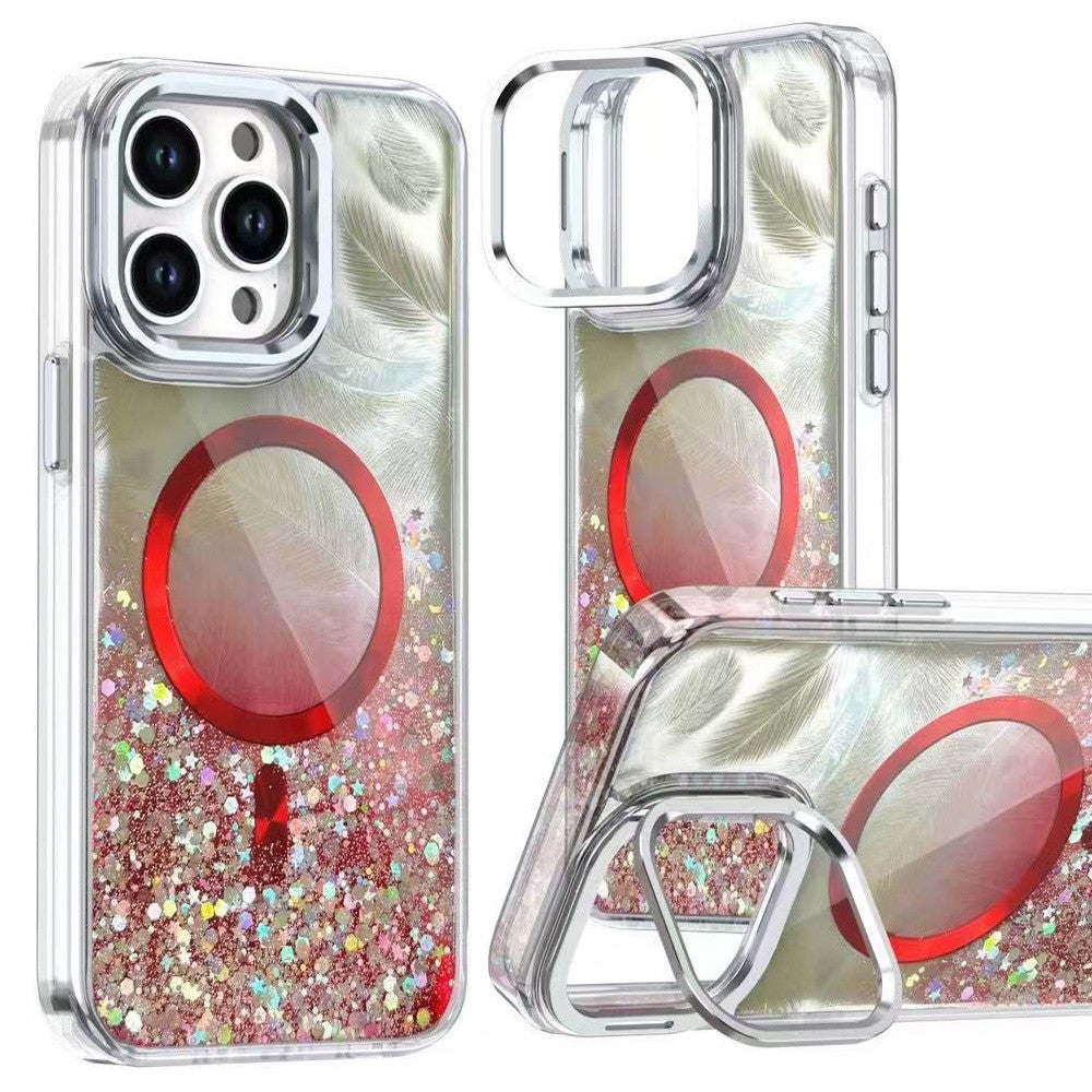 iPhone 15 Pro Magnet-Hülle mit Ständer & Kamera-Schutz