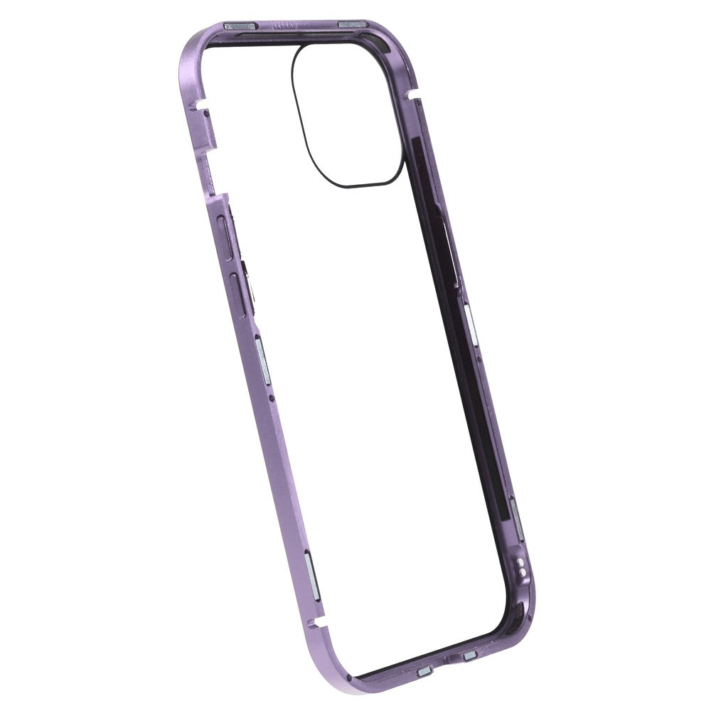 iPhone 14 Anti-Spy-Hülle – mit Metallrahmen & gehärtetem Glas
