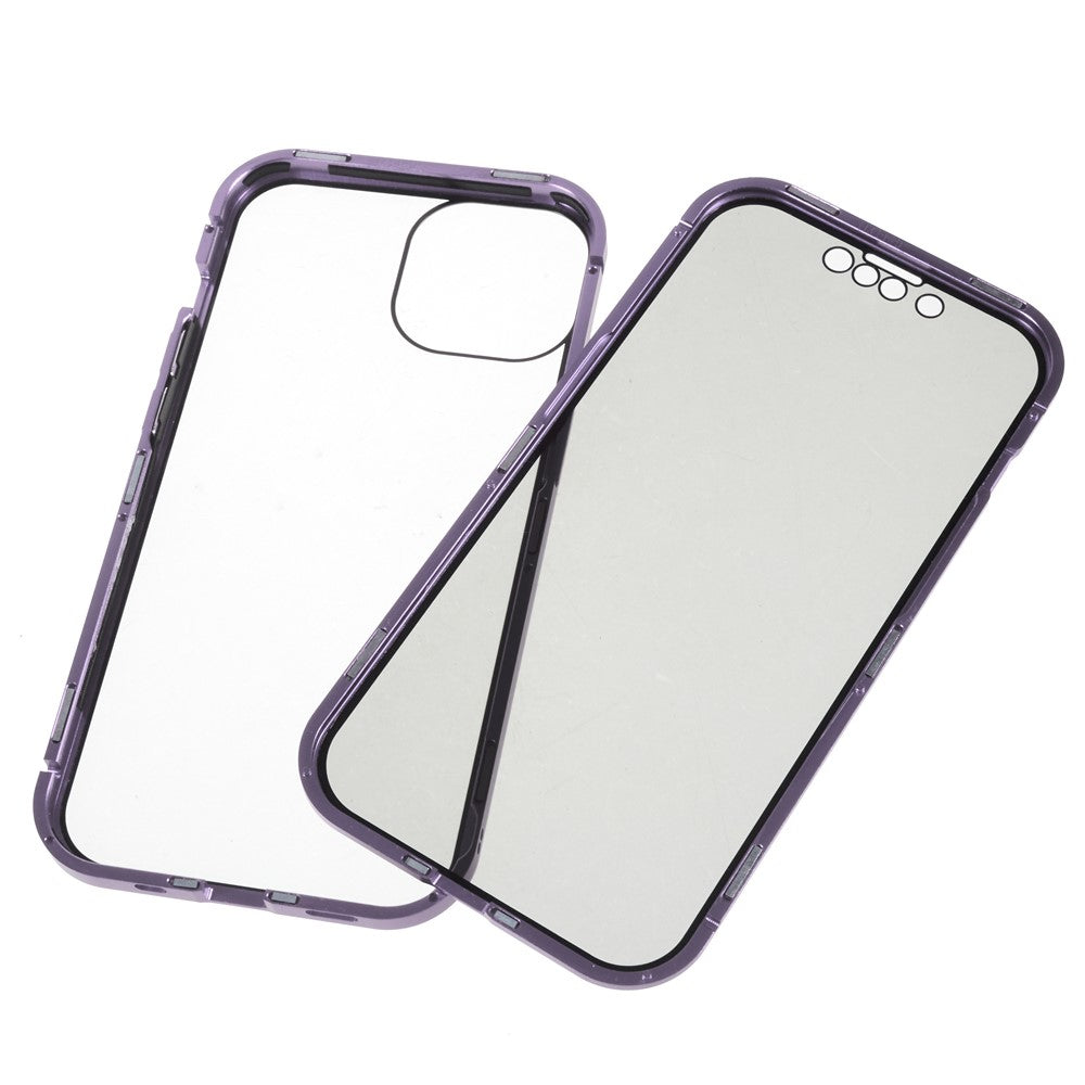 iPhone 14 Plus Anti-Spy-Hülle – mit Metallrahmen & gehärtetem Glas