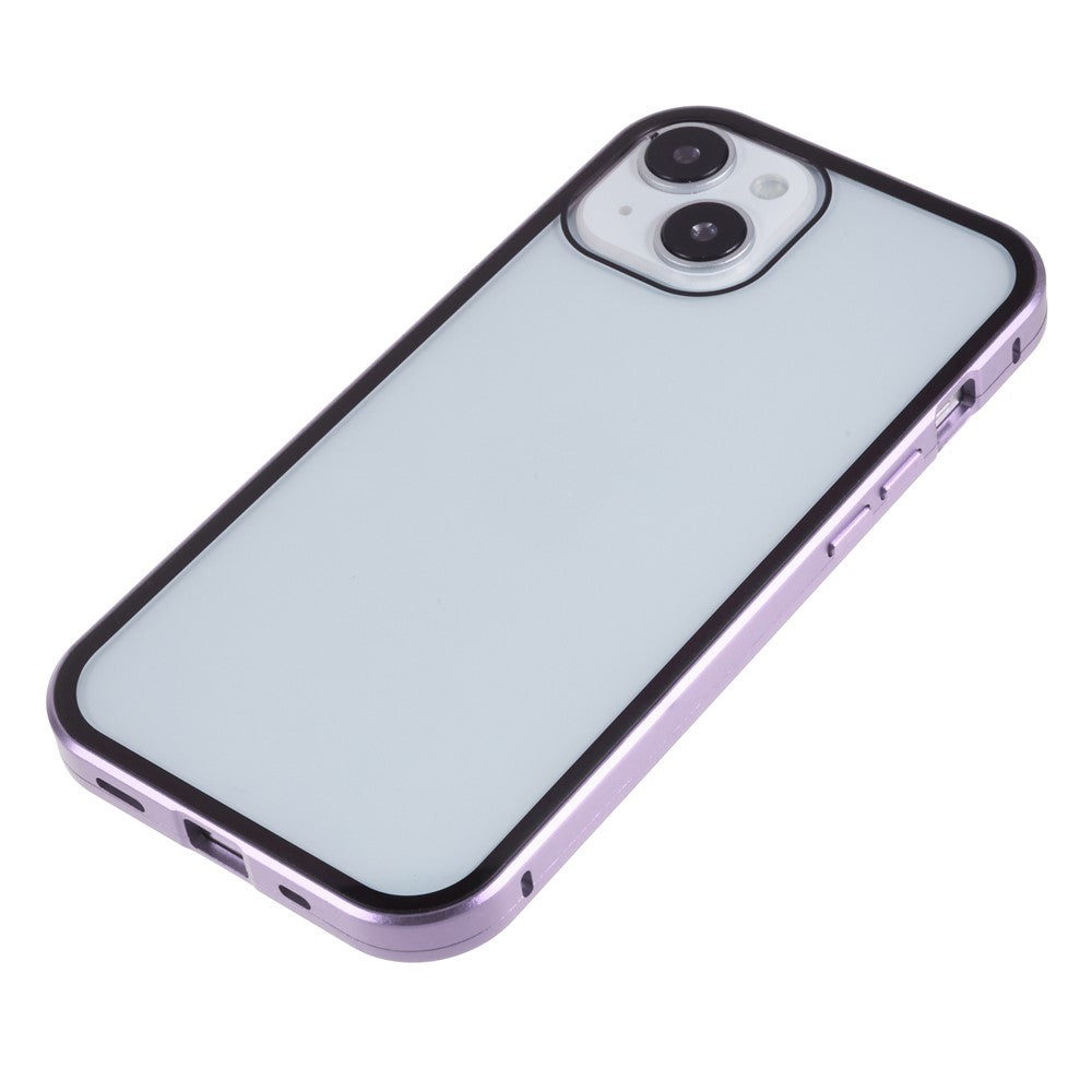 iPhone 14 Plus Anti-Spy-Hülle – mit Metallrahmen & gehärtetem Glas