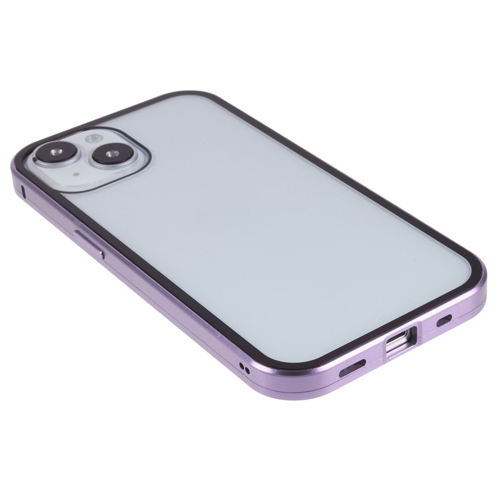 iPhone 14 Plus Anti-Spy-Hülle – mit Metallrahmen & gehärtetem Glas