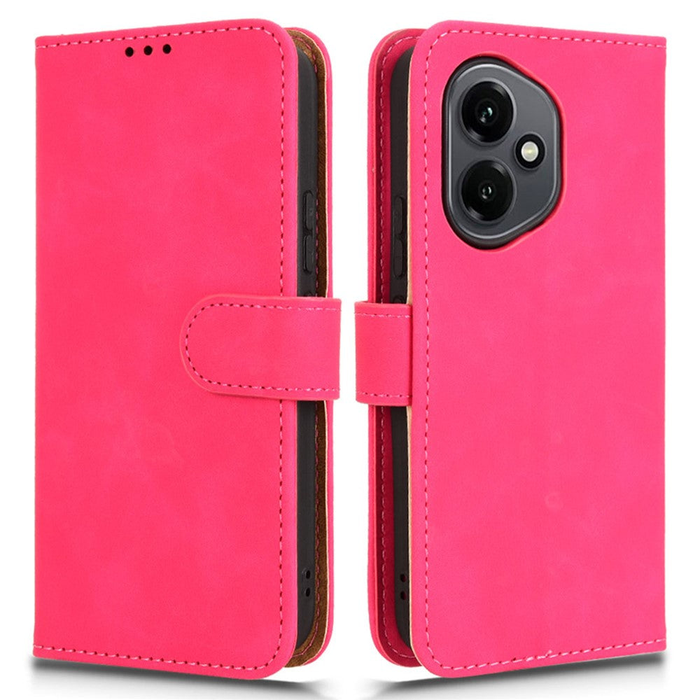 For Honor 400 5G (Global) Leather Case Skin Feel Anti Drop Wallet Flip Phone Cover