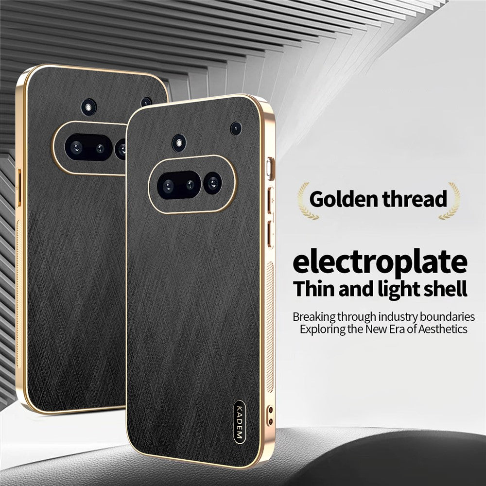 Nothing Phone (3a) Handyhülle – Aus galvanisiertem & seidenmattem PU + TPU