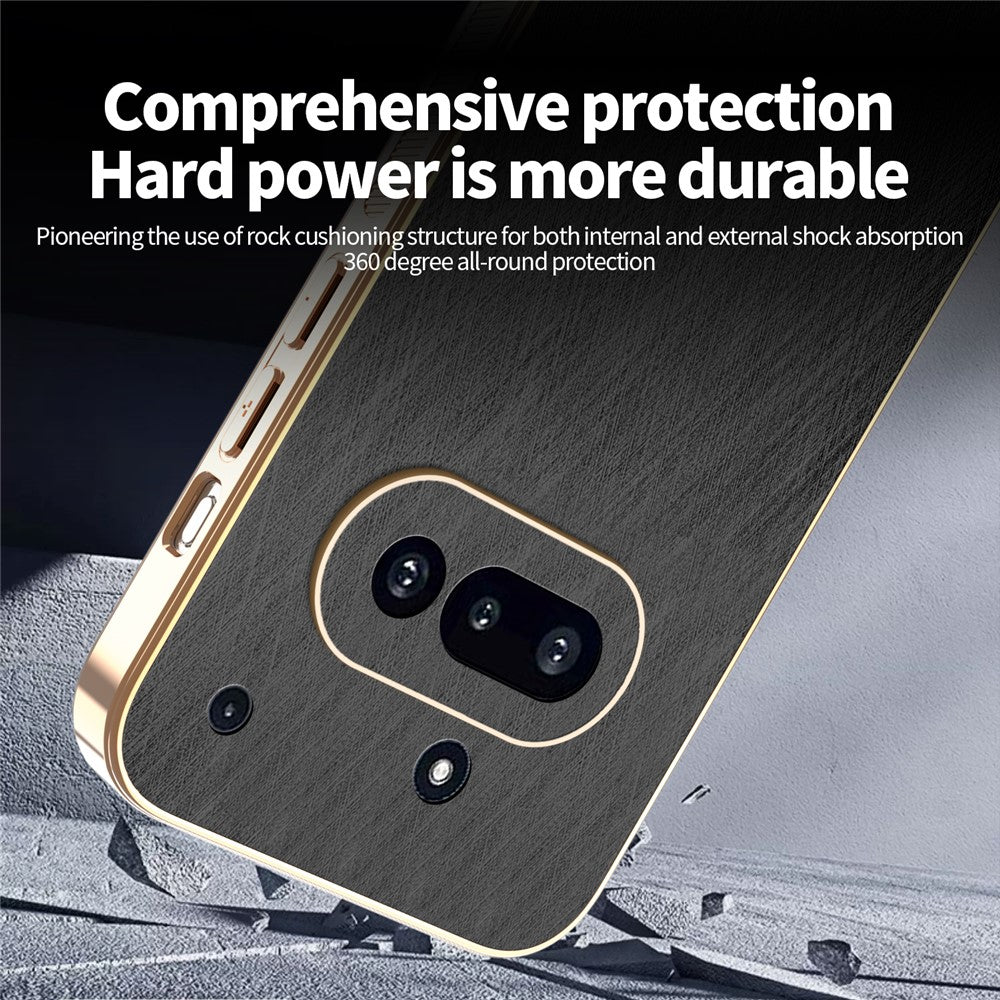 Nothing Phone (3a) Handyhülle – Aus galvanisiertem & seidenmattem PU + TPU