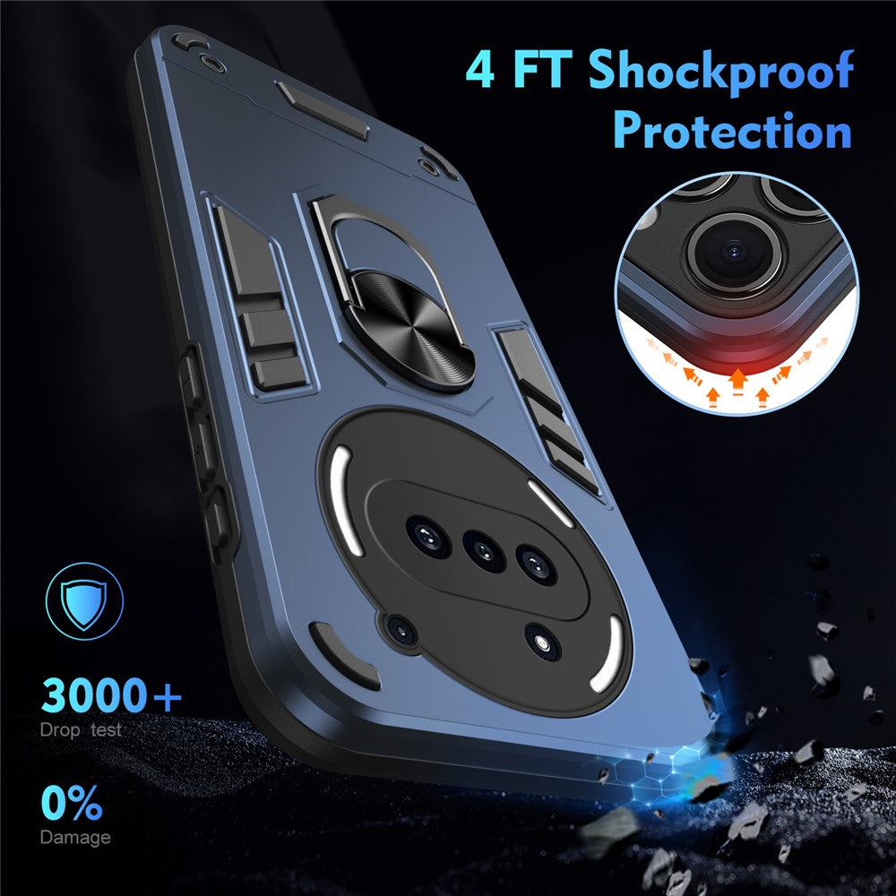 Nothing Phone (3a) Handyhülle – Aus PC + TPU, mit Fallschutz & Ringständer