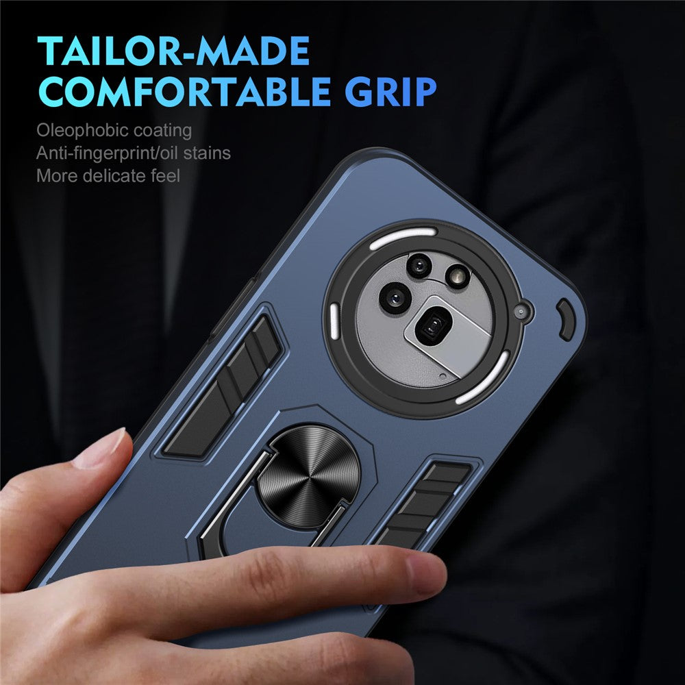 Nothing Phone (3a) Pro Handyhülle – Aus PC + TPU, mit Fallschutz & Ringständer