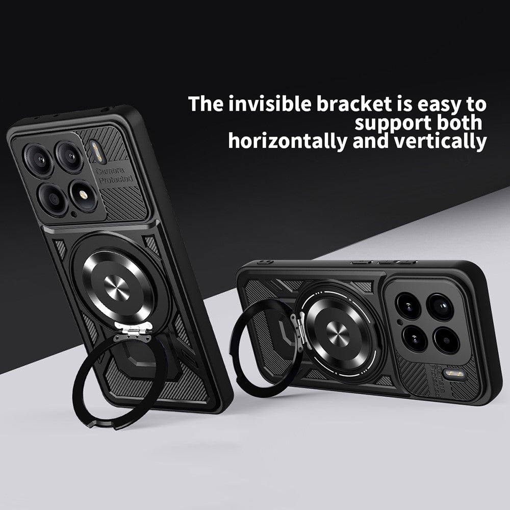 For Xiaomi 15 Magnetic Case Rotating Kickstand TPU + PC Phone Cover