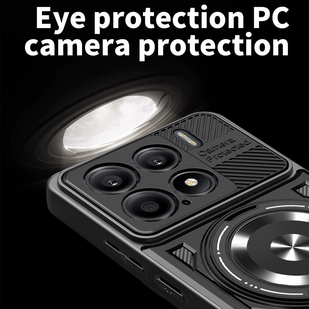 For Xiaomi 15 Magnetic Case Rotating Kickstand TPU + PC Phone Cover