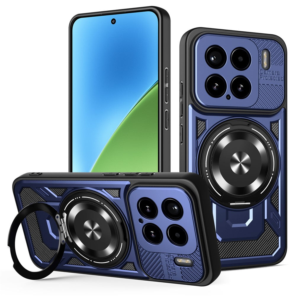 For Xiaomi 15 Magnetic Case Rotating Kickstand TPU + PC Phone Cover