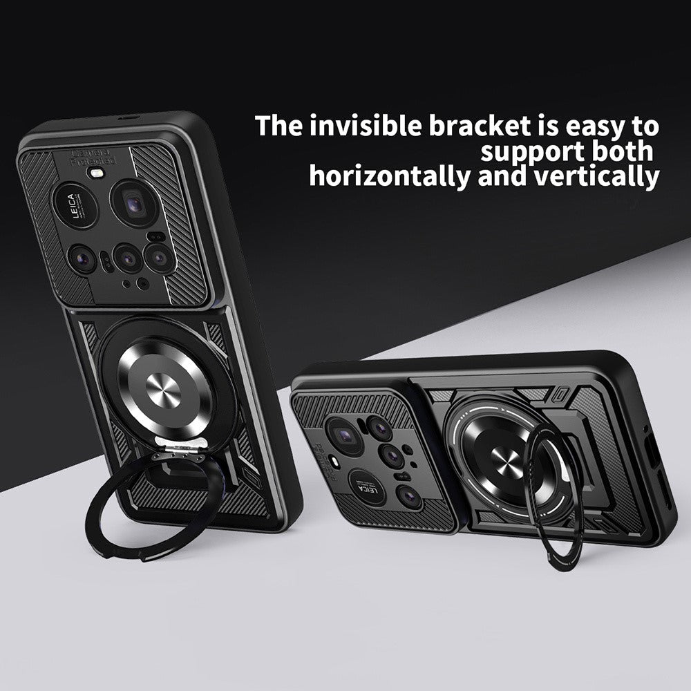 For Xiaomi 15 Ultra Magnetic Case Rotating Kickstand TPU + PC Phone Cover