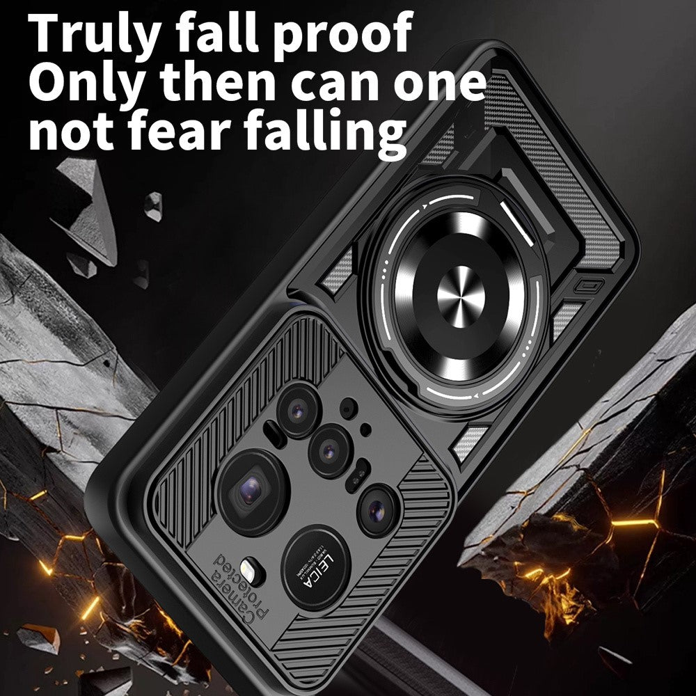 For Xiaomi 15 Ultra Magnetic Case Rotating Kickstand TPU + PC Phone Cover