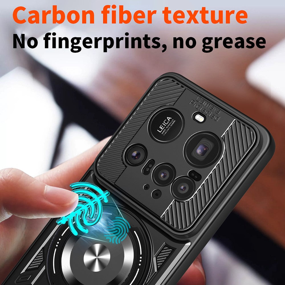 For Xiaomi 15 Ultra Magnetic Case Rotating Kickstand TPU + PC Phone Cover