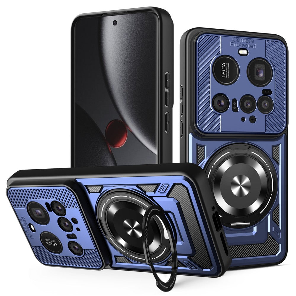 For Xiaomi 15 Ultra Magnetic Case Rotating Kickstand TPU + PC Phone Cover