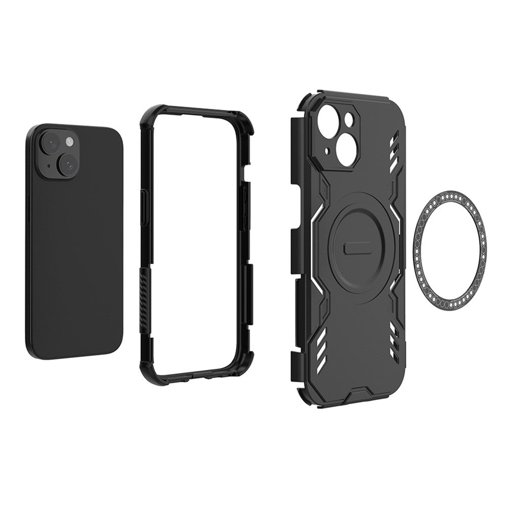 iPhone 14 magnetische Hülle – Mit Schmetterlingsrüstung & Hohlwärmeableitung